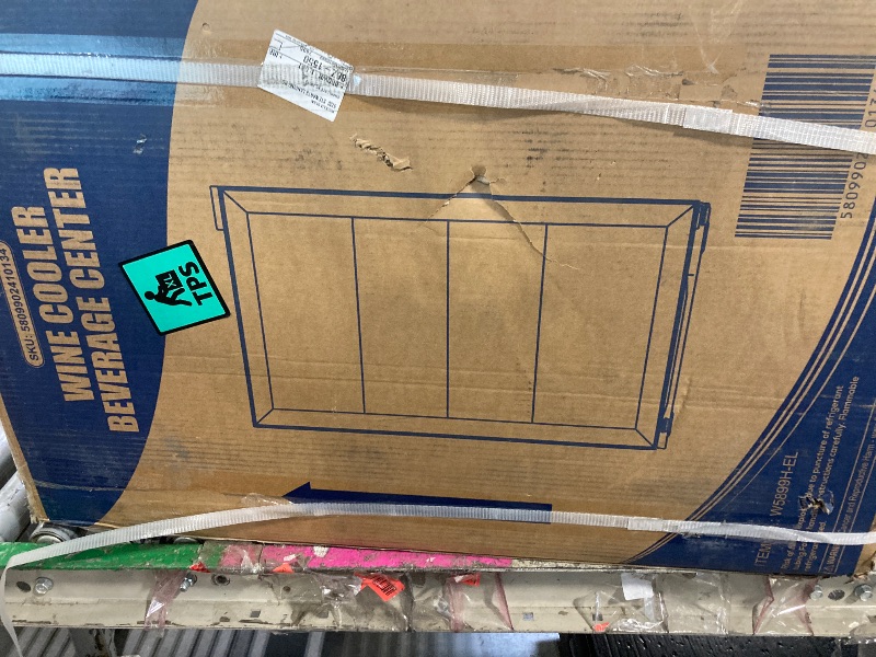 Photo 1 of ***BROKEN GLASS***Electactic Mini Fridge 130 Can Beverage Refrigerator Cooler, 3.2 Cu.Ft Drink Fridge for Soda Wine Beer, Adjustable Temperature Control for Home Office, Black