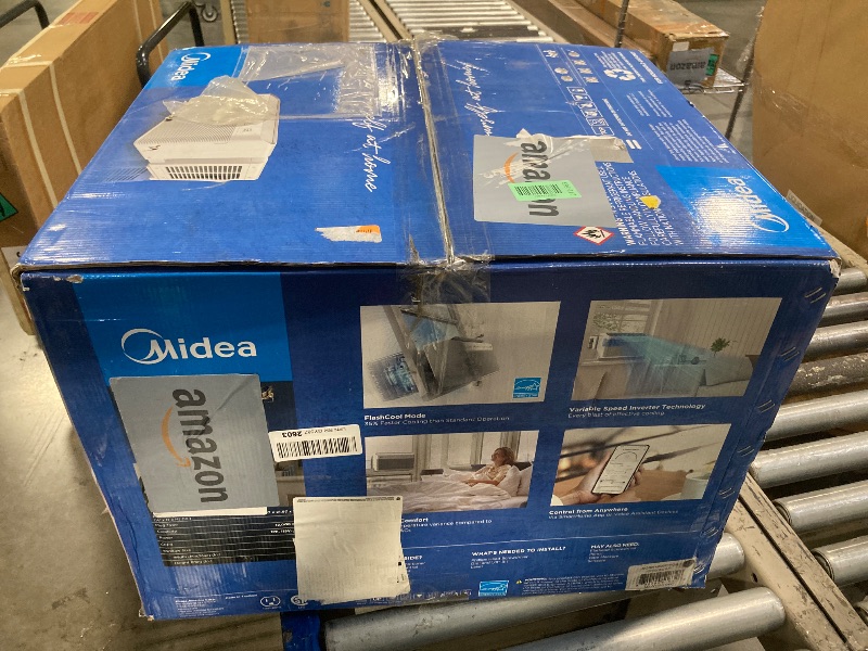 Photo 1 of ***VERY USED*** Midea 12,000 BTU U Shaped Smart Inverter Window Air Conditioner - Cools 550 Sq Ft, Ultra Quiet with Open Window Flexibility - Alexa/Google Assistant Compatible - 35% Energy Savings, Remote (Updated)