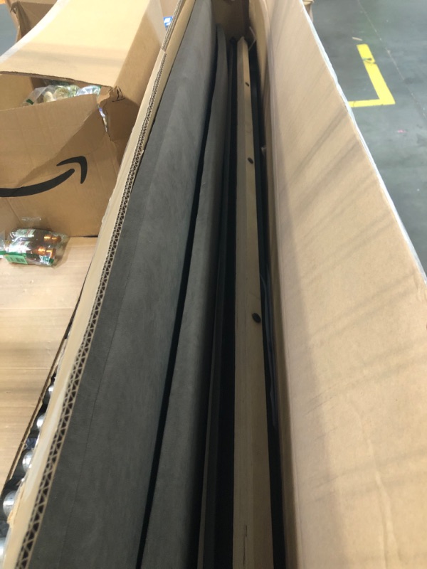 Photo 1 of ***FOR PARTS ONLY - NO RETURNS - SALE FINAL***Merax Twin Size Velvet Daybed with Extended Pop Up Trundle, Upholstered Sofa Bed Daybed, Space-Saving Twin to King Design for Guest Room, Mattress not Included, Gray