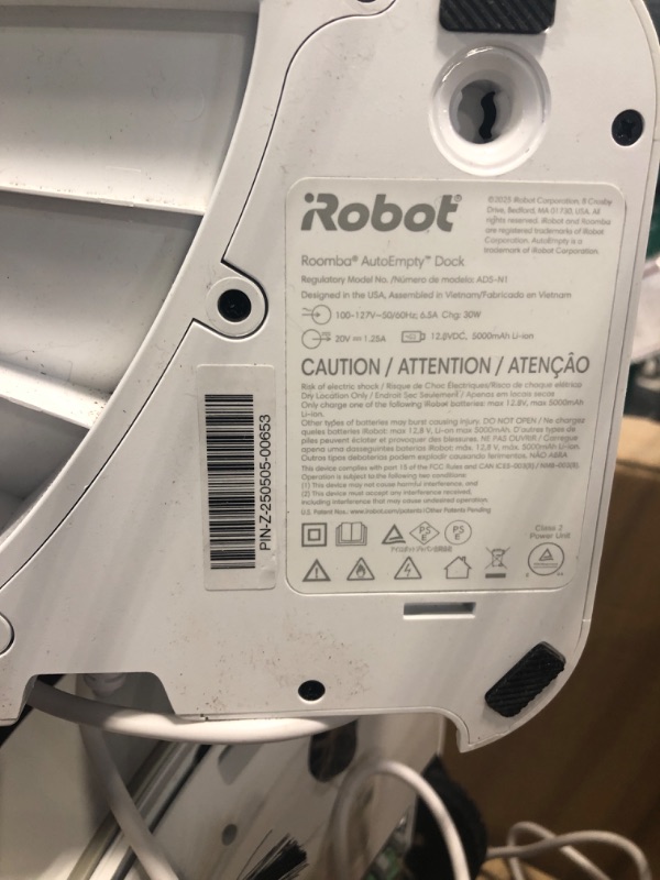 Photo 1 of **MAJOR DAMAGE**
iRobot Roomba Max 705 Vac Robot Vacuum + AutoEmpty Dock - Extreme Power-Lifting Suction, Anti-Tangle Dual Rubber Brushes, Self-Empties, Recognizes and Avoids Obstacles, LiDAR Navigation