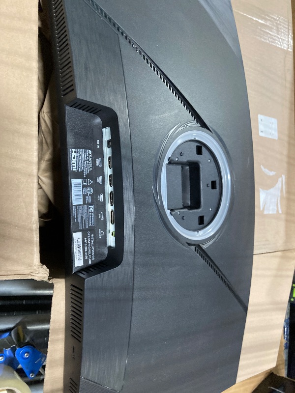 Photo 1 of ***CORD MISSING - UNTESTED****SANSUI 34 Inch 240Hz Ultrawide Curved Gaming Monitor UWQHD 3440×1440, 21:9 2K Curved Monitor 1500R,HDR400,Fast VA, PIP/PBP,AI Crosshair,AIPQ(Visual Enhance),MPRT 1ms,HDMI2.1 * 2,DP1.4 * 2