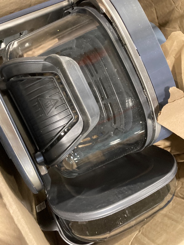 Photo 1 of ***MINOR DAMAGE TO TOP****Ninja Crispi Pro 6-in-1 Glass Air Fryer | 450°F, Nontoxic, 6qt & 2.5qt Containers & Lids | Microwave, Freezer, Dishwasher Safe | Max Crisp, Air Fry, Bake, Roast, Recrisp, Dehydrate |Cyberspace AS101CY