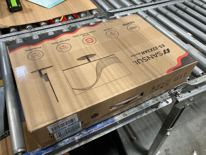 Photo 1 of ****Cord Missing - Untested***SANSUI 22 Inch 120Hz Monitor, FHD Computer Monitor 4000:1 Contrast Ratio with Adaptive Sync, HDR 100% sRGB, HDMI x 2, VESA Mount, Eye Care for Home/Office (ES-22X3AH, One HDMI Cable Included).