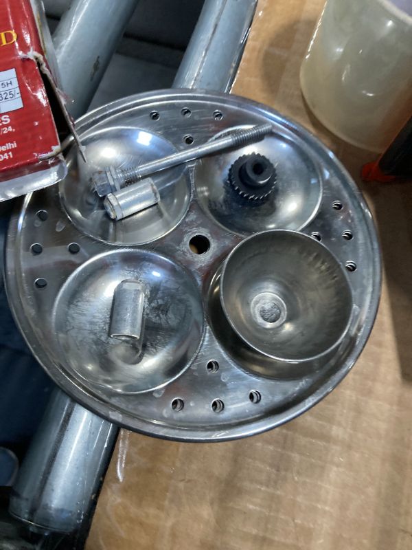 View 2 of ***VERY USED*** Idlee Maker Stand – 4 Tier, Makes 16 Idlis, Fits 5/6/8 Quart Multi Cooker, Pressure Cooker, Steamer – South Indian Idli Cooker Rack.