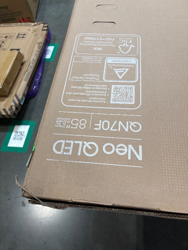 Photo 1 of *** SOLD FOR PARTS *** ***BROKEN / NOT FUNCTIONAL *** *** FINAL SALE **** Samsung 85-Inch Class Neo QLED QN70F 4K Mini LED Smart TV (2025 Model) NQ4 AI Gen2 Processor, Quantum Matrix Technology Slim, Motion Xcelerator 144Hz, Samsung Vision AI, Alexa Built