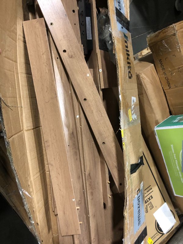 Photo 1 of ***FINAL SALE/NO RETURN, SOLD AS PARTS*** Unikito 47" Entryway Table with Socket and Sensor Light, Narrow Console Table with Storage Behind Couch, Farmhouse Entry Way Tables with Open Storage for Entrance/Hallway/Living Room, Natural Oak