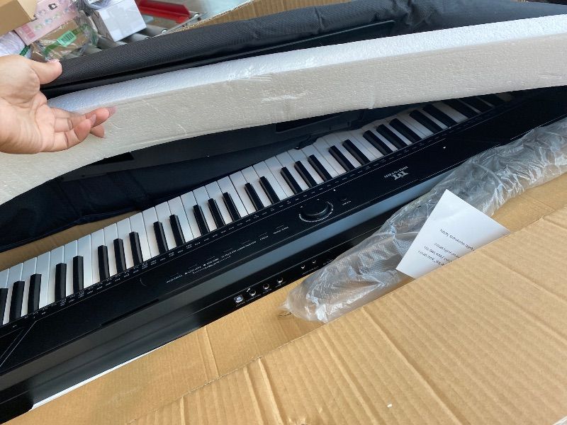 Photo 1 of **UNTESTED**
MUSTAR Digital Piano 88 Key Weighted with Stand, 88 Key Semi Weighted Keyboard Piano MEP-1700, Electric Piano Keyboard 88 Keys for Beginners, 2x25W Stereo Speakers, Case, Sustain Pedal, ABS, Black