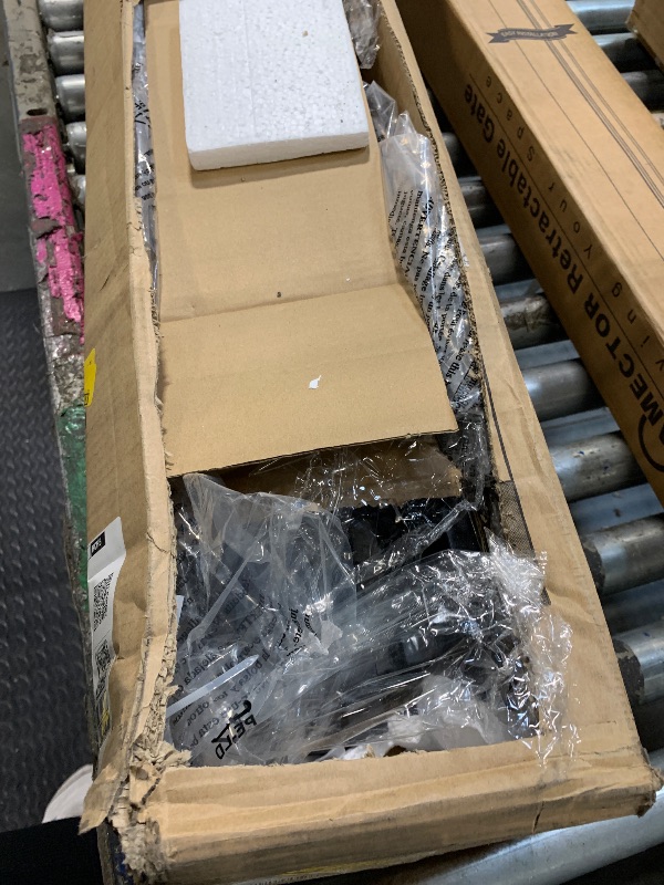 Photo 1 of *MISSING PARTS - see clerk notes*
Furnulem Twin Bed Frames with Charging Station and LED Lights, Grey Upholstered Headboard with Shelves, Metal Platform Bed with 2 Under-Bed Storage (Fabric Drawer on Wheels), No Box Spring Needed