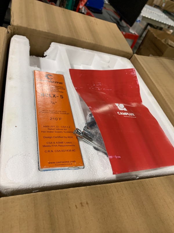 Photo 1 of *NON-FUNCTIONAL*
CAMPLUX Electric Mini-Tank Water Heater ME40 4.0 Gallons, Point of Use No Wait for Hot Water Under Kitchen Sink 120V 1440W, Wall or Floor Mounted, UL Listed