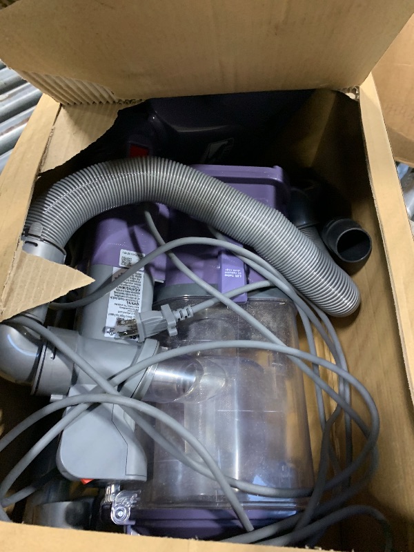 Photo 1 of ** VERY USED** Shark NV352 Navigator Lift Away Upright Vacuum, Hepa Filter, Anti-Allergen Technology, Swivel Steering, Ideal for Carpet, Stairs, & Bare Floors, with Wide Upholstery & Crevice Tools, Lavender