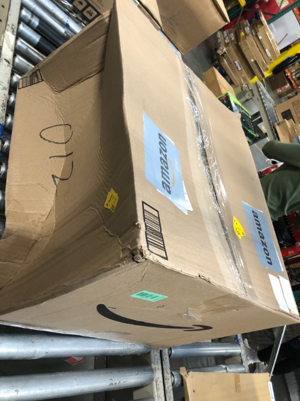 Photo 1 of ***MAJOR DAMAGE*** Deco 79 Seagrass Handmade Decorative and Functional Storage Basket Large Woven Basket Organizer with Ring Handles, Basket for Storage 20" x 18" x 19", Brown