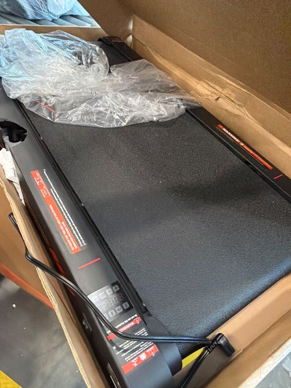Photo 1 of *NON-FUNCTIONAL*
Walking Pad Treadmill with APP, 3 in 1 Under Desk Treadmills, 2.5HP Low Noise Walking Vibration Pad with Remote Control,Portable Treadmill for Home Office, Red