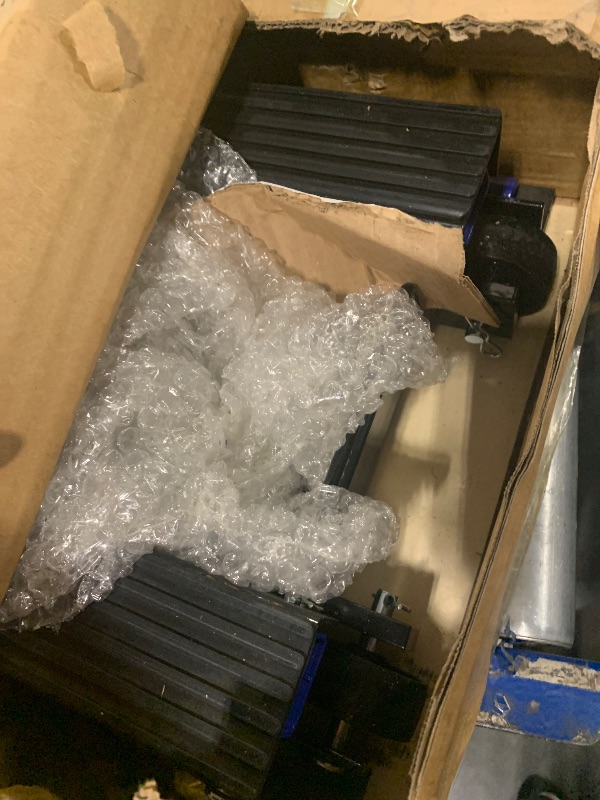 Photo 1 of ** USED** GarveeTech Hydraulic Motorcycle Lift Jack, 1500Lb Capacity, ATV Scissor Jack with Adjustable Height 4.53-15.35 in, Hydraulic Foot-Operated Hoist Stand for Motorcycle ATV UTV Bikes