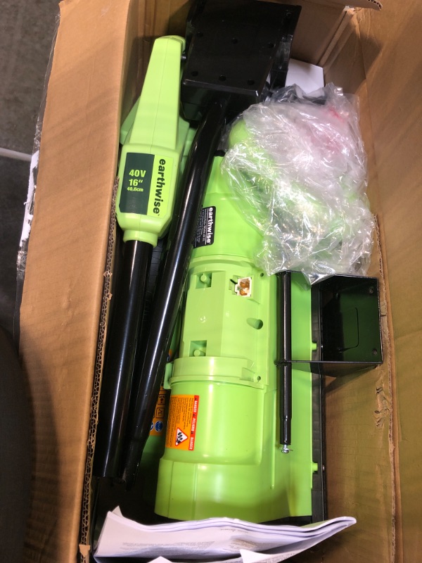 Photo 1 of ** SOLD AS IS, NO REFUND/RETURN** SEE COMMENTS!
Earthwise SN74016 40-Volt Cordless Electric Snow Shovel, Brushless Motor, 16-Inch width, 300lbs/Minute (Battery and Charger Included)