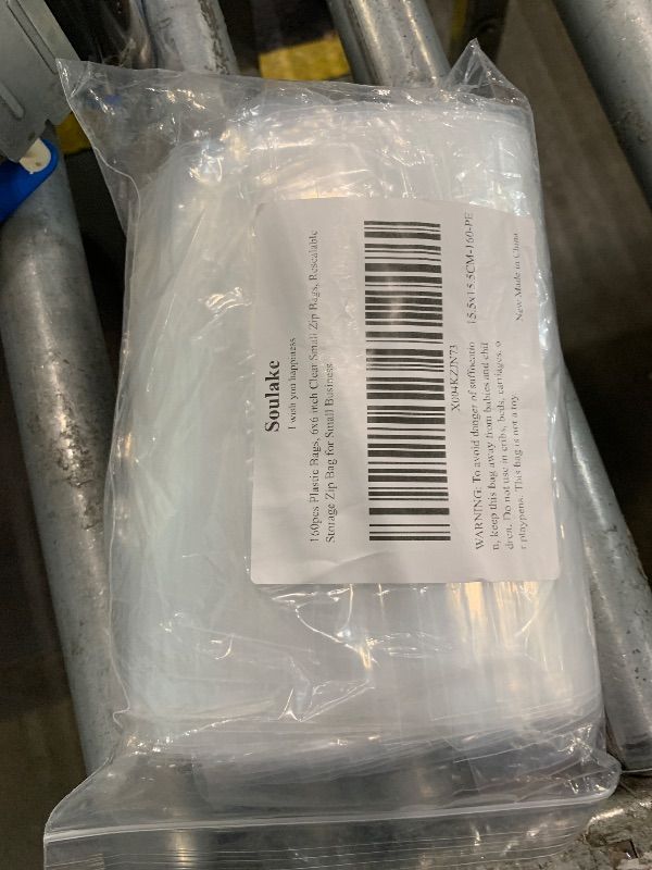 Photo 1 of ***POSSIBLE MISSING PARTS, SELLING AS IS, FINAL SALE***160pcs Plastic Bags, 6x6 inch Clear Small Zip Bags, Resealable Storage Zip Bag for Small Business***POSSIBLE MISSING PARTS, SELLING AS IS, FINAL SALE***