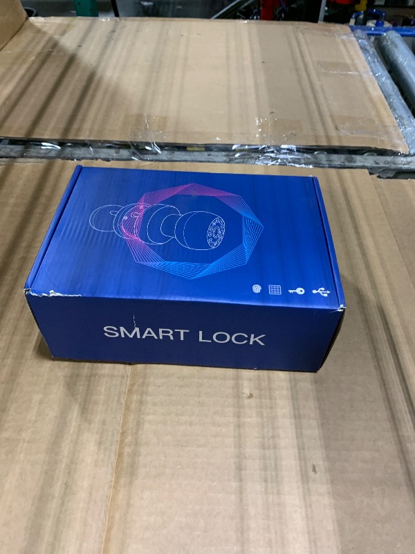 Photo 1 of ?WiFi-Triggered? 5-in-1 WiFi Smart Fingerprint Door Knob Lock with Keypad - Lock-Side Programming, Local Data Storage, Doorbell-Triggered Remote Unlock, Real-Time Alerts - Ideal for Bedrooms, Offices