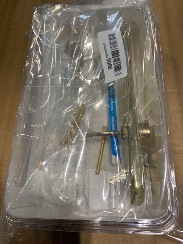 Photo 1 of *** VERY USED *** Wright Products - Serenade Mortise Keyed Lever Mount Latch with Deadbolt for Screen and Storm Doors, Polished Brass