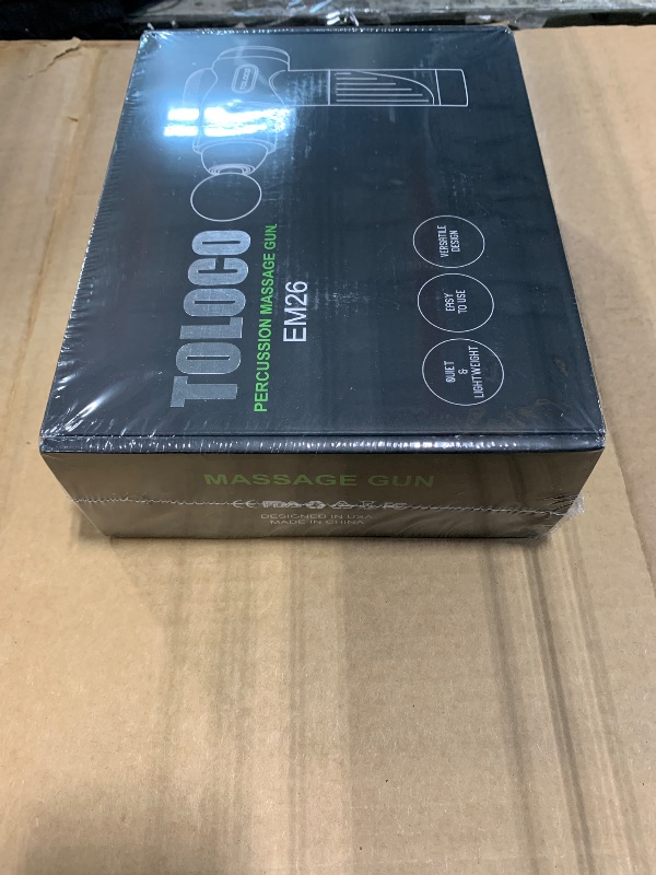 Photo 1 of *** NEW FACTORY SEALED *** TOLOCO Massage Gun, Deep Tissue Back Massage for Athletes for Pain Relief, Percussion Massager with 10 Massages Heads & Silent Brushless Motor, Valentines Day Gifts for Him Her, Black