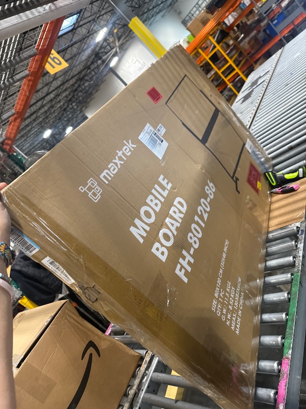 Photo 1 of ** SOLD AS IS NO REFUND/RETURN** SEE COMMENTS
Rolling Dry Erase Board 48 x 32, maxtek Double-Sided Mobile White Board, Large Portable Magnetic Whiteboard with Stand - Easel Style Whiteboard with Wheels for Home Office Classroom School, Black