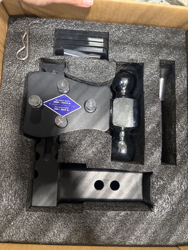 Photo 1 of ***SIMILAR PRODUCT// CHECK THE ACTUAL IMAGE*** *** Adjustable Trailer Hitch -Drop Hitch-Tow Hitch FITS 2.5 inch Receiver-8inch Drop/Rise, 2" & 2-5/16" Ball Hitches for Trucks, 20,000 LBS GTW, Trailer Hitches with Anti-Theft Pin, Black