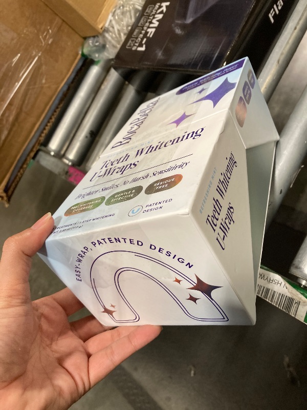 Photo 1 of ***MISSING 4 PIECES*** Boca Bella Teeth Whitening U-Wraps – 10 Treatments – 15% Hydrogen Peroxide, Enamel-Safe, No Harsh Sensitivity – Patented Strip Design with Aloe, Calendula & Peppermint – Fast, Even Whitening