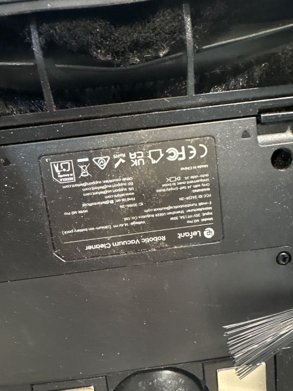 Photo 1 of **MINOR DAMAGED/DIRTY**
Lefant LiDAR Robot Vacuum and Mop, 90-Day Self-Emptying, 190° PSD Obstacle Avoidance, Customized Cleaning, Multi-Floor Mapping, 5500Pa Strong Suction, 140 Min Runtime, WiFi/Alexa/APP/iWatch, M2 Pro