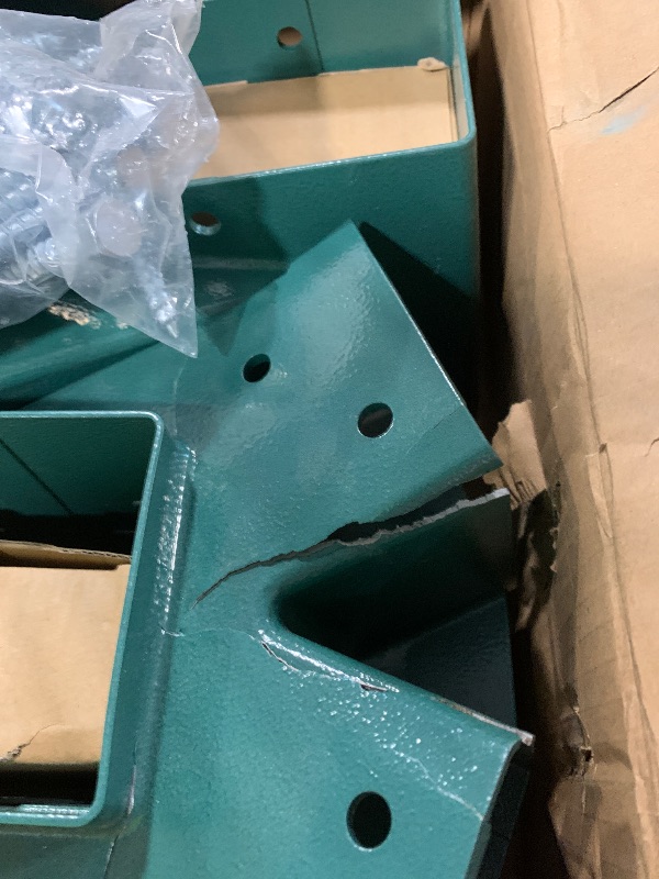Photo 1 of ** SOLD AS IS, NO REFUND/RETURN** SEE COMMENTS!
ABUSA Heavy Duty Swing Sets Brackets Including 2 Green A-Frame Swing Set Brackets and 4 Swing Hangers for Playground Equipment Mounting Parts Hardware Included (Green)