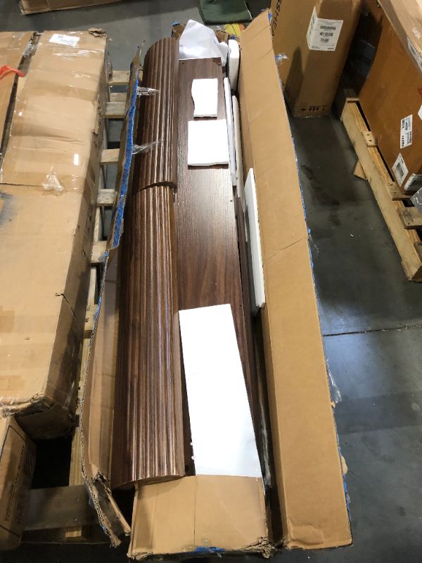 Photo 1 of ***FINALE SALE/NO RETURN, SOLD AS PARTS ONLY*** Rovibek Modern 70 Inch Entryway Table Narrow - Behind Sofa Table Narrow, 8 Inch Deep Console Table Behind Couch with Open Storage, Walnut Entryway Table for Hallway, Foyer, Living Room