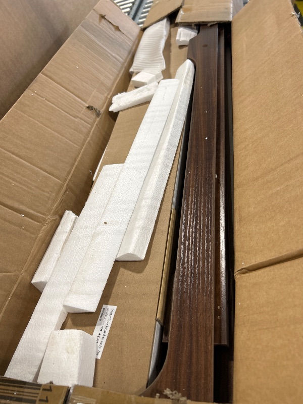 Photo 1 of ***FINALE SALE/NO RETURN, SOLD AS PARTS ONLY*** Rovibek Modern 70 Inch Entryway Table Narrow - Behind Sofa Table Narrow, 8 Inch Deep Console Table Behind Couch with Open Storage, Walnut Entryway Table for Hallway, Foyer, Living Room