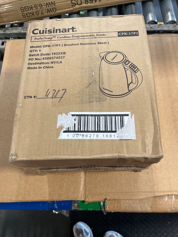 Photo 1 of ** SOLD AS IS, NO REFUND/RETURN** SEE COMMENTS!
Electric Kettle Temperature Control, 1.7L 1500W Electric Tea Kettle with 13 Temperature Settings, Strix Thermostat, LED Display&Touch Control, Auto Shut-Off Protection, Boil Dry Protection