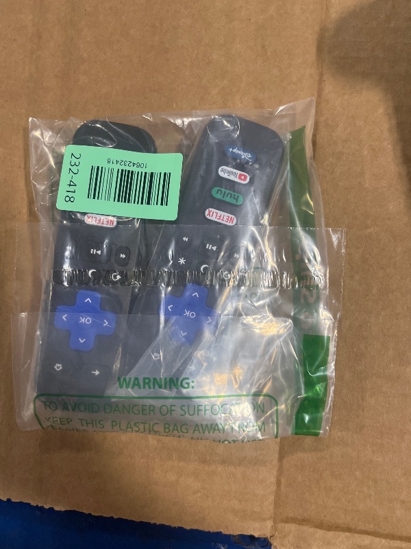 Photo 1 of (Pack of 2) Replacement Remote Control Only for Roku TV, Compatible for TCL Roku/Hisense Roku/Onn Roku/Sharp Roku/Element Roku/Westinghouse Roku/Philips Roku Smart TVs (Not for Roku Stick and Box)