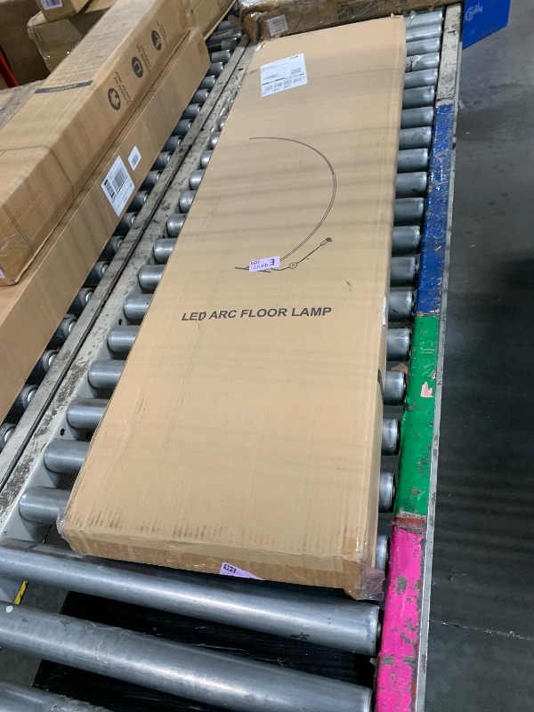 Photo 1 of **UNTESTED**
Dimmable LED Floor Lamp with 3 Color Temperatures, Ultra Bright 2000LM Brushed Nickel Arc Floor Lamps for Living Room, Modern Tall Lamp with Remote Control Reading Floor Lamp for Bedroom Office