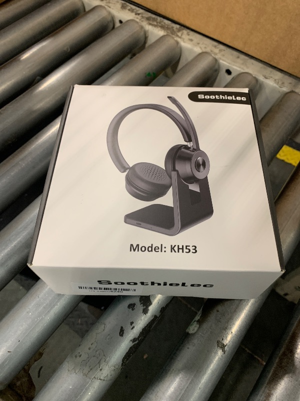 Photo 1 of (Upgraded Version) Wireless Headset, Bluetooth Headset with Noise Cancelling Microphone, Best Headphones with Mic Mute & USB Dongle for PC/Computer/Laptop/Cell Phones/Remote Work/Call Center