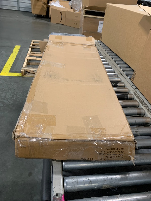 Photo 1 of ***Foldable Bar — Only One*** Amazon Basics Folding Bar Stool with Footrest, Portable, Sturdy, Space-Saving Storage, 300lb Capacity, 24" Height, Black, Set of 2