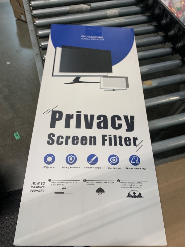 Photo 1 of [2 Pack] 34 Inch Privacy Screen for Computer Curved Monitor 21:9 Aspect Ratio, Eye Protection Anti Blue Light Glare Shield, 34inch Removable Black Blackout Anti Spy Desktop Security Private Filter