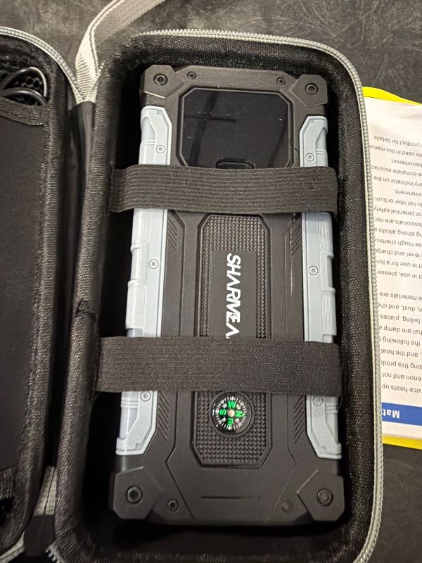 Photo 1 of **UNTESTED**
Sharmeal Car Jump Starter 5000A, Jump Starter Battery Pack for 10.0L Gas and 9.0L Diesel, 12V Portable Jump Box with LED Light