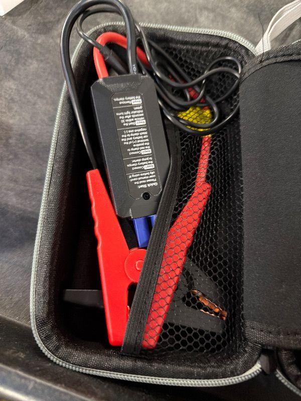 Photo 1 of **UNTESTED**
Sharmeal Car Jump Starter 5000A, Jump Starter Battery Pack for 10.0L Gas and 9.0L Diesel, 12V Portable Jump Box with LED Light