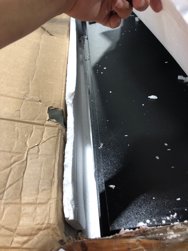 Photo 1 of ***SIMULAR TO PHOTO NOT EXACT!!FINAL SALE SOLD FOR PARTS!!!!MAHANCRIS Bookshelf, 4-Tier Bookcase, Vertical Tall Narrow Book Shelf for Small Space, Open Storage Display Shelf with Stable Base & Anti-Tip Kits, for Living Room, Office, Study, Black BKBK11401