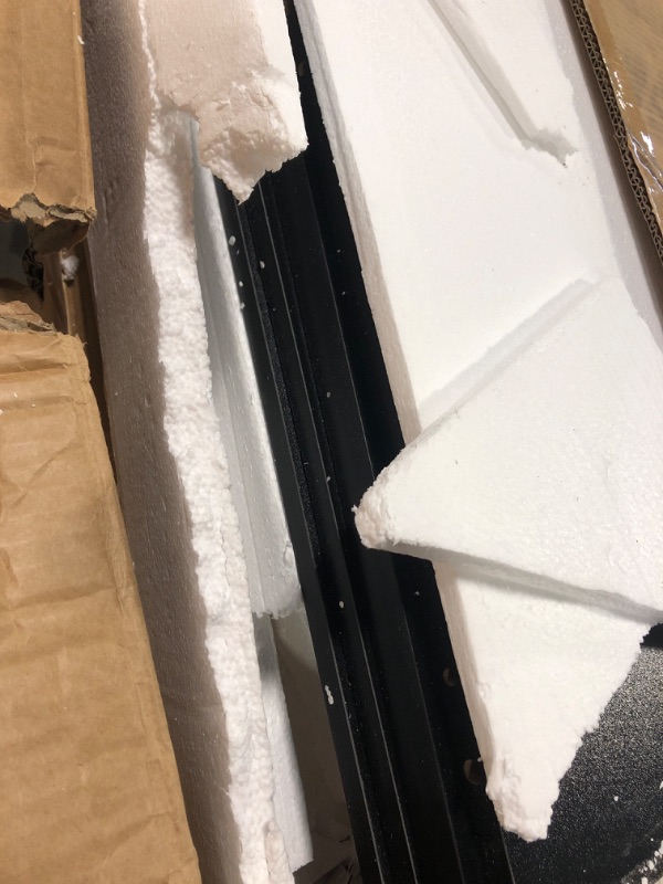 Photo 1 of ***SIMULAR TO PHOTO NOT EXACT!!FINAL SALE SOLD FOR PARTS!!!!MAHANCRIS Bookshelf, 4-Tier Bookcase, Vertical Tall Narrow Book Shelf for Small Space, Open Storage Display Shelf with Stable Base & Anti-Tip Kits, for Living Room, Office, Study, Black BKBK11401