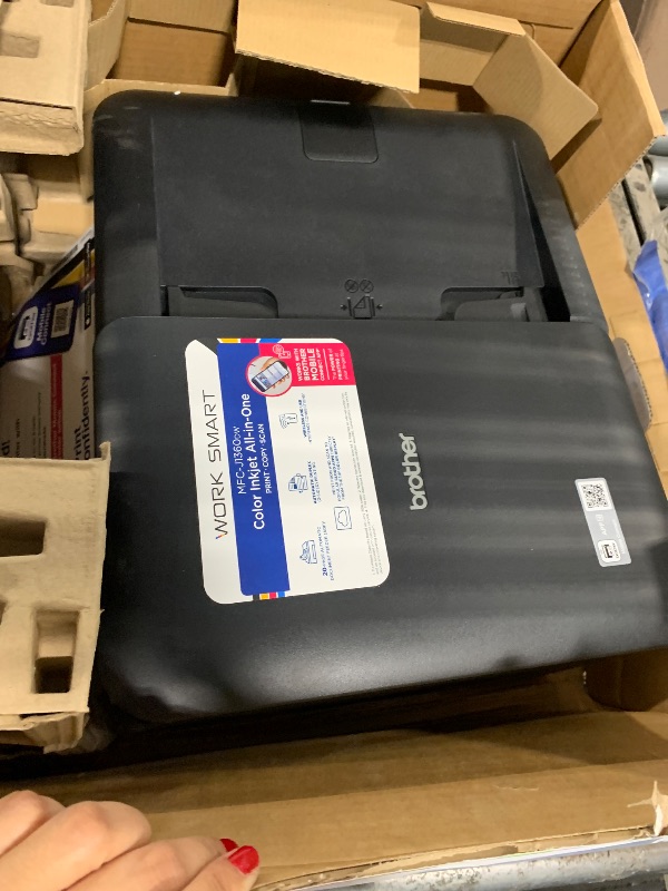 Photo 1 of *** NOT FUNCTIONAL *** SOLD FOR PARTS*** Brother Work Smart 1360 Wireless Color Inkjet All-in-One Printer with Automatic Duplex Printing and 1.8” Color Display | Includes Refresh Subscription Trial(1) (MFC-J1360DW) (Uses LC501 Series Inks)