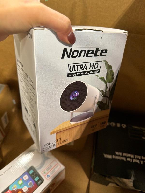 Photo 1 of [2026 Upgraded] Mini Projector Support 4K 1080P FHD Auto Keystone 270° Rotatable with WiFi 6 and Bluetooth 5.2 Projector Portable Compatibile with HDMI/TV Stick/Memory Stick/Laptop,White