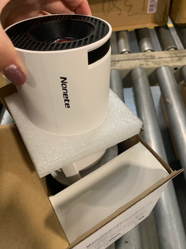 Photo 1 of [2026 Upgraded] Mini Projector Support 4K 1080P FHD Auto Keystone 270° Rotatable with WiFi 6 and Bluetooth 5.2 Projector Portable Compatibile with HDMI/TV Stick/Memory Stick/Laptop,White