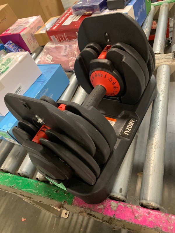 Photo 1 of ***ONLY ONE**** TYZDMY Adjustable Dumbbells?Free Weights Dumbbells Set?Adjustable Dumbbell Set?52.5 lbs pair 105 lbs?15 in 1?for Men/Women Gym Equipment for Home Strength Training Equipment