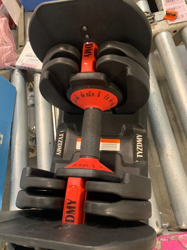 Photo 1 of ***ONLY ONE**** TYZDMY Adjustable Dumbbells?Free Weights Dumbbells Set?Adjustable Dumbbell Set?52.5 lbs pair 105 lbs?15 in 1?for Men/Women Gym Equipment for Home Strength Training Equipment