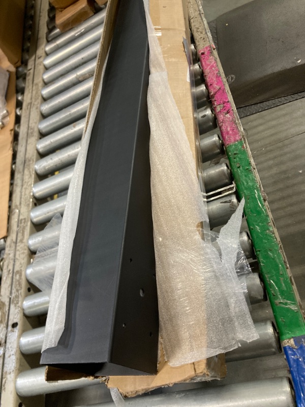 Photo 1 of ****MISSING SCREWS **** BTRAM Heavy Duty Mailbox Post, 43" In-Ground Mounting Post for Use with Mailbox (Black)