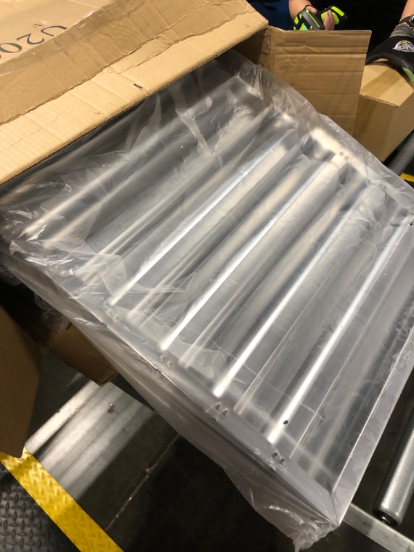 Photo 1 of ***VERY USED*** Stainless Steel Commercial Kitchen Hood Filter, Range Hood Baffle Grease Filter for Restaurant Exhaust Hoods, UL/NSF Listed, 24.5W x 19.5H Inch 7 Grooves Hood Filters?5 Pack?