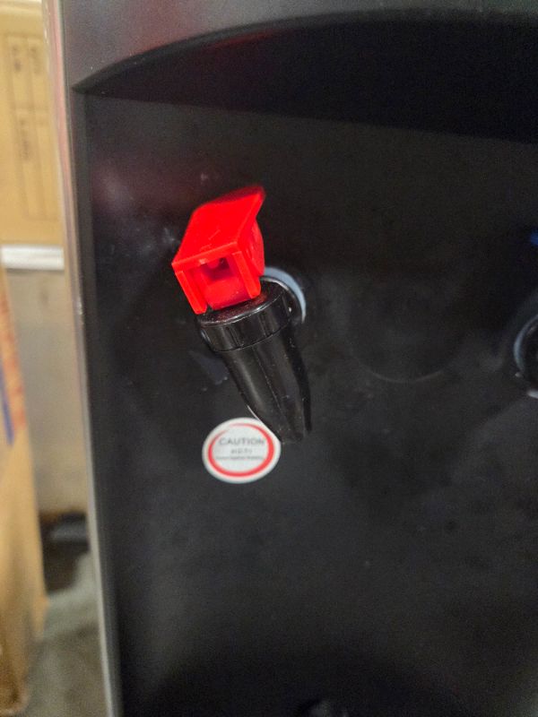 Photo 1 of ***HOT WATER HANDLE DAMAGED*** Frigidaire Water Cooler Dispenser, Top Load Water Cooler for Home, Garage, Dorm, RV & Cottage, Hot & Cold Water Dispenser for 3 and 5 Gallon Bottles, Stainless Steel