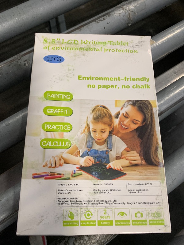 Photo 1 of [2 Pack] Genialba LCD Writing Tablet 8.5-Inch Colorful Doodle Board, Toddler Learning Educational Toys Gifts for 3-8 Years Old Girls and Boys, Electronic Drawing Pad for Kids (Pink&Blue)