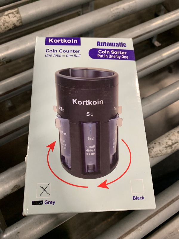 Photo 1 of ***MISSING SOME WRAPPERS****Kortkoin Automatic Coin Sorter 5-in-1 Coin Counter with Coin Wrappers, Empty Piggy Bank Coin Holder Jar Quickly & Accurate as Change Sorter Machine, Widely Used at Home, Office & Store. Easy to Use