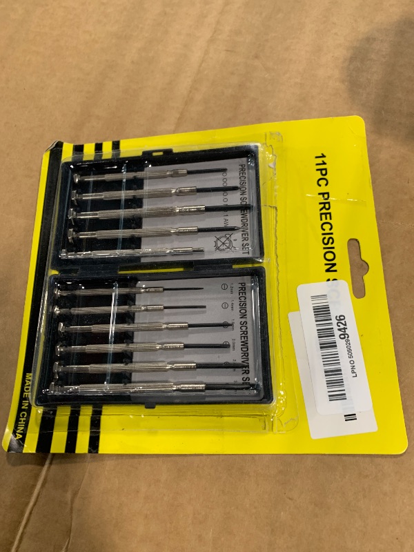 Photo 1 of 11 Pcs Small Precision Screwdriver Set, Tiny Screwdriver Set, Mini Screw Driver Kit with Slotted and Phillips Heads, Ideal for Watch, Eyeglasses, Toys, Electronics, Computer Repair